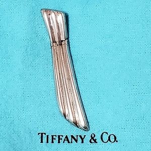 FIRM! RARE Vintage Authentic Tiffany Groove Hinged Pendant